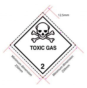 GHS Label, Skull & Crossbones, 101mm x 101mm, Rolls of 100