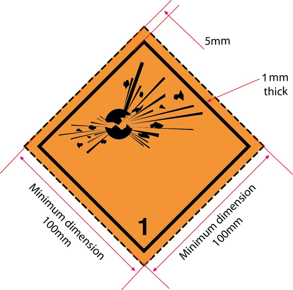 Explosive Label (Class 1 Label) - Buy Securely Online.